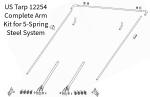 US Tarp 12254 Complete Arm Kit for 5-Spring Steel System (up to 26')
